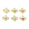 Golden Plated Alloy Enamel Charms, with Rhinestone, Bee Charm, Mixed Color, 12.5x14.5x2.5mm, Hole: 1.8mm