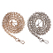 Bag Strap Chains, Iron Chains, with Swivel Clasps, Platinum & Golden, 116.4cm, 2strands/set