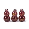 Handmade Lampwork Beads, Gourd, Purple, 39.5~40x21~22mm, Hole: 1.6~3mm