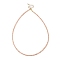 Natural Sunstone Beaded Necklaces, with Golden Plated Brass Chain Extender and Spring Ring Clasps, Golden, 17.32~17.52 inch(44~44.5cm)