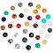 Natural & Synthetic Mixed Stone Cabochons, Half Round/Dome, 12x5mm, 34pcs/box