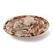 Oval with Word Love Resin Alligator Hair Clips, with Iron Findings, Hair Accessories for Girls, Colorful, 23x46x11mm