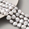 Dyed Natural Cultured Freshwater Pearl Beads Strands, Two Sides Polished, Light Grey, 10~11mm, Hole: 0.5mm, about 19pcs/strand, 6.89''(17.5cm)