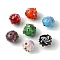 Handmade Bumpy Lampwork Beads, Round, Mixed Color, 14.5~15.5x13.5mm, Hole: 1.4mm