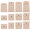 AHANDMAKER 12 Pcs Felt Jewelry Pouch with Snap Button, 4 Size Small Jewelry Organizer Bag Portable Jewelry Gift Bag for Jewelry Storage Necklace Earring Ring Bracelet Necklace Watch, Tan