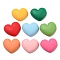 Opaque Resin Decoden Cabochons, for Jewelry Making, Heart, 17x20x5.5mm