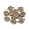 Tibetan Style Alloy Links connectors, Flat Round with Tree of Life, Cadmium Free & Nickel Free & Lead Free, Antique Bronze, 27x19.5x2mm, Hole: 2mm, about 340pcs/1000g