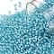 TOHO Round Seed Beads, Japanese Seed Beads, (930) Inside Color Light Aqua/White Lined, 11/0, 2.2mm, Hole: 0.8mm, about 1103pcs/10g