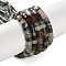 Natural African Bloodstone Beads Strands, Heishi Beads, Flat Round/Disc, 4x2~2.5mm, Hole: 0.7mm, about 154pcs/strand, 15.35''(39cm)