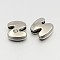 Letter Slider Beads for Watch Band Bracelet Making, Platinum Plated Alloy Crystal Rhinestone Slide Charms, Cadmium Free & Nickel Free & Lead Free, Letter.Z, 11~13x9~11.5x4~5mm, Hole: 7.5~8x1mm