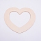 Cottonwood Chips, Hollow Heart, Decorate Accessories, Laser Cut Wood Shapes, BurlyWood, 230x250x2mm