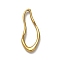 304 Stainless Steel Linking Rings, Twisted Teardrop, Golden, 31x12.5x2.8mm, Inner Diameter: 25x8.5mm