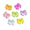 Transparent Acrylic Pendants, Bowknot Charm, Mixed Color, 24x30x7mm, Hole: 3mm, about 180pcs/500g