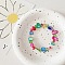Bohemia Style Shell & Glass Beads Stretch Bracelets for Women, Nuggets, Colorful, Inner Diameter: 2 inch(5cm)