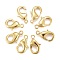 Brass Lobster Claw Clasps, Parrot Trigger Clasps, Cadmium Free & Nickel Free & Lead Free, Golden, 12x7x3mm, Hole: 1mm