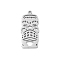 304 Stainless Steel Pendants, Tiki Mask Charm, Laser Cut, Anti-Tarnish, Stainless Steel Color, 27.5x12.5x1.5mm, Hole: 1.5mm