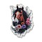 Wsetern Cowboy Theme Printed Acrylic Pendants, Horse, 40x30x3mm, Hole: 1.8mm