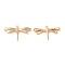 Brass Pendants, Cadmium Free & Nickel Free & Lead Free, Dragonfly Charm, Real 18K Gold Plated, 15x26x3mm, Hole: 1.2mm