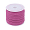 Faux Suede Cord, Faux Suede Lace, Medium Violet Red, 5x1.5mm, about 5m/roll