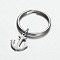 Tarnish Resistant Stainless Steel Anchor Keychain, Stainless Steel Color, 43mm