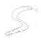 Brass Round Snake Chains Necklace Making, Platinum, 17.72~18.11 inch(45~46cm), 1mm