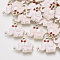 Alloy Enamel Pendants, Light Gold, Elephant, Pink, 15x18.5x2.5mm, Hole: 1.8mm