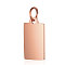 Ion Plating(IP) 304 Stainless Steel Pendants, with Jump Ring, Manual Polishing, Rectangle Charm, Stamping Blank Tag, Rose Gold, 15x8x1mm, Hole: 3.5mm