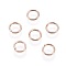 304 Stainless Steel Open Jump Rings, Rose Gold, 20 Gauge, 6x0.8mm, Inner Diameter: 4.5mm