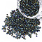11/0 Grade A Glass Seed Beads, Cylinder, Uniform Seed Bead Size, Metallic Colours, Colorful, 1.5x1mm, Hole: 0.5mm, about 20000pcs/bag