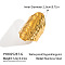 European Wide Band 304 Stainless Steel Adjustable Open Cuff Rings for Women, Real 18K Gold Plated, Inner Diameter: 18mm