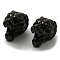 Ion Plating(IP) 304 Stainless Steel Beads, Tiger, Electrophoresis Black, 11x8x9.5mm, Hole: 2.5mm
