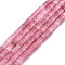 Natural White Jade Beads Strands, Dyed, Heishi Beads, Flat Round/Disc, Pale Violet Red, 4x2mm, Hole: 1mm, about 169~171pcs/strand, 15.08 inch~15.28 inch(38.3~38.8cm)