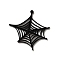 Halloween Opaque Acrylic Pendants, Hexagon, 54x53x2mm, Hole: 1.6mm