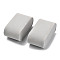 Velvet Bracelet Pillow Jewelry Displays, for Jewelry Bracelet & Watch Displays, Oval, Gainsboro, 8x4.35x3.6cm