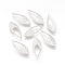 Brass Pendants, Nickel Free, Real Platinum Plated, Horse Eye, 18.5x7x1mm, Hole: 1mm