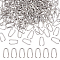 UNICRAFTALE about 200pcs Oval Linking Ring 18mm Stainless Steel Connectors Hollow Frame Pendant Linking for Bracelet Necklace Jewelry Making
