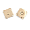 Zinc Alloy Purse Snap Clasps, Magnetic Clasps, Closure for Purse Handbag, Light Gold, 1.9x1.9x0.55cm