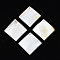 Natural Freshwater Shell Big Pendants, Rhombus, 53~56x55~56x1.5~8.5mm, Hole: 2mm