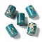 Natural Imperial Jasper Beads, Dyed, Column, Light Sea Green, 18x13.5mm, Hole: 1.2mm