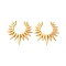 Brass Pendants, Sun, Long-Lasting Plated, Nickel Free, Real 18K Gold Plated, 25x25x2mm, Hole: 1.2mm