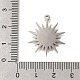 Подвески из нержавеющей стали 201 с защитой от потускнения STAS-B076-01P-05-3