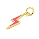 Подвески из латуни с эмалью в стойку KK-U021-16F-G-2