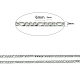 Цепи Figaro из нержавеющей стали 304 CHS-L015-17-2