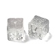 Прозрачные стеклянные бусины GLAA-D025-02G-2