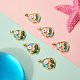 Кулоны с эмалью из латуни KK-SZ0002-58B-4