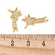 Латунные микро проложить кубического циркония подвески KK-U056-57G-3