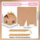 Картонная коробка для хранения конфет в форме домика CON-WH0084-89B-2