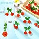 Подвески из стекла ручной работы в виде вишневых семян PALLOY-CJ00077-2