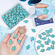 80шт подвески из окрашенной синтетической бирюзы FIND-SC0003-90-3