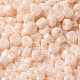 Непрозрачные цвета блестящие стеклянные бусины SEED-E001-P3x6mm-A07-3
